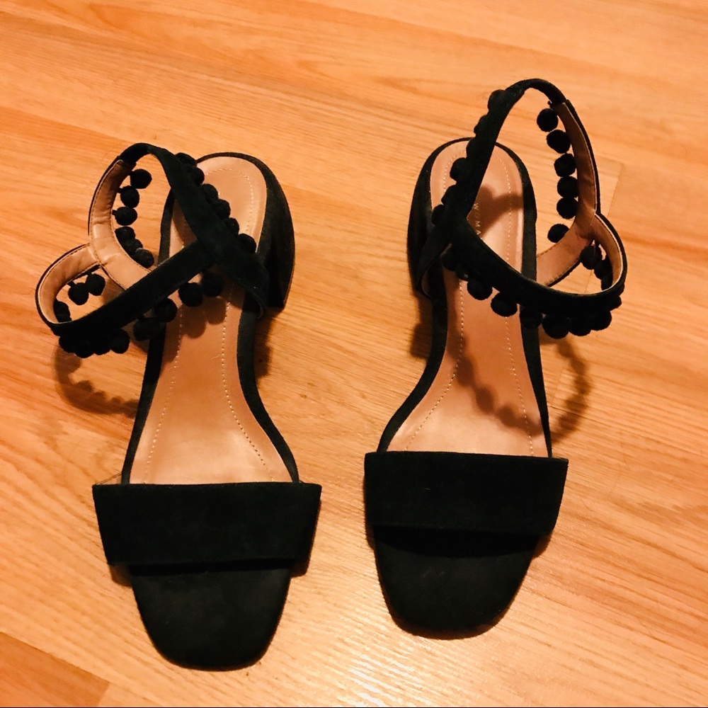 Zara Pom Pom sandals size 38